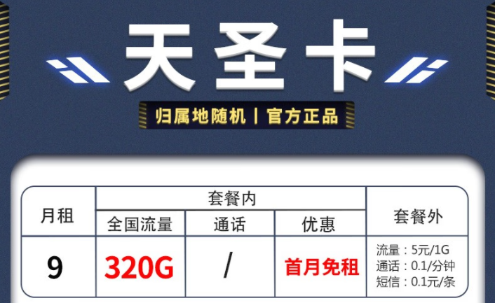 烏魯木齊電信 9元300G流量卡首月免租贈100元話費