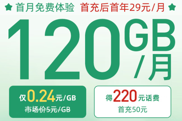 青海電信29元大流量卡 包220元話(huà)費(fèi) 90通用+30G定向+100分鐘語(yǔ)音 長(zhǎng)期套餐