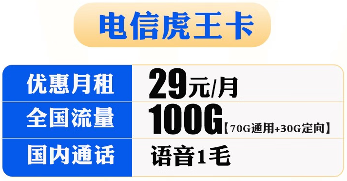 電信虎王卡怎么樣？電信虎王卡套餐詳情介紹