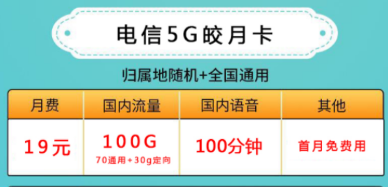 手機(jī)流量卡有什么套餐推薦？ 19元100G的套餐介紹電信清風(fēng)卡300G大流量上網(wǎng)卡