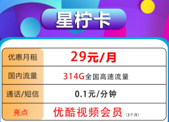 流量不夠用怎么辦？ 中國電信官方流量卡大流量不限速低月租超劃算29元送優(yōu)酷會員