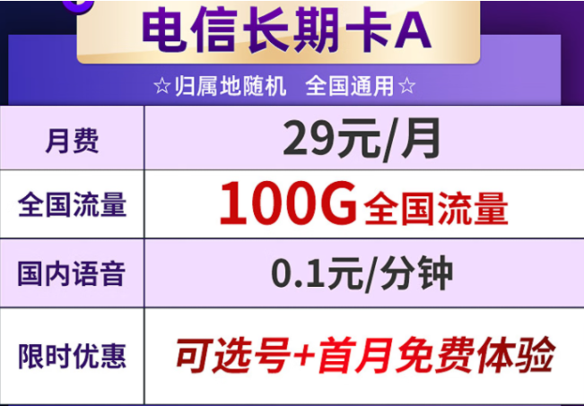 電信爆款流量王卡 19元即可享130G全國流量+0.1元/分鐘通話+可選號(hào)+首月免費(fèi)體驗(yàn) 流量省心用