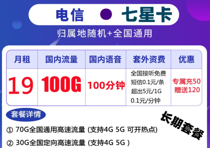 電信卡流量套餐哪個(gè)最劃算？超值流量卡套餐推薦長期套餐全國通用