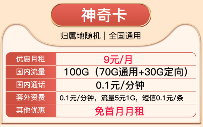 想換手機(jī)卡的朋友看這里 月租低至0元包100G全國流量+首免優(yōu)惠多多速來！