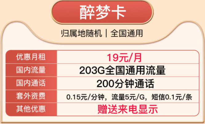 驚爆好卡！超大流量純通用|享"聯(lián)通醉夢卡、醉陽卡"豪華套餐