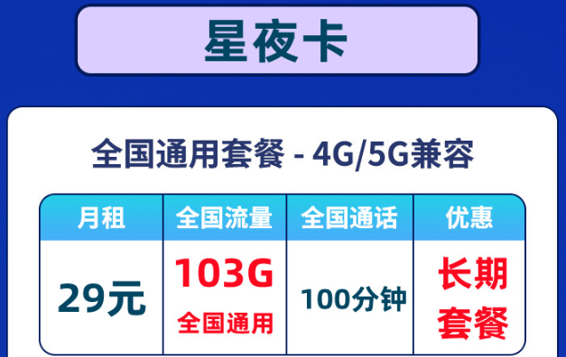 優(yōu)惠好卡推薦！聯(lián)通星夜卡全通用流量+聯(lián)通超炫卡可選號碼|包郵到家